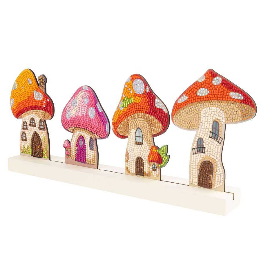Mushroom Houses Crystal Art Decoration Kit