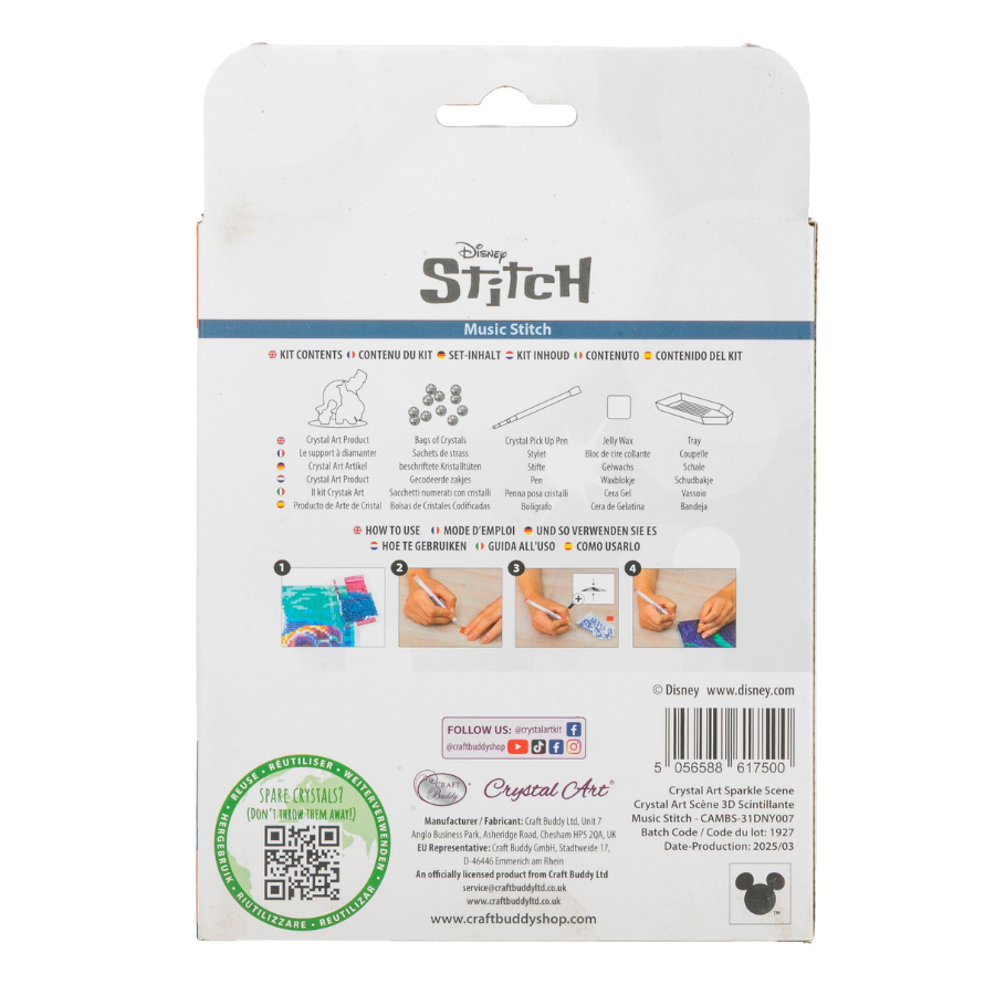 Music Stitch Crystal Art Sparkle Scene Ecom