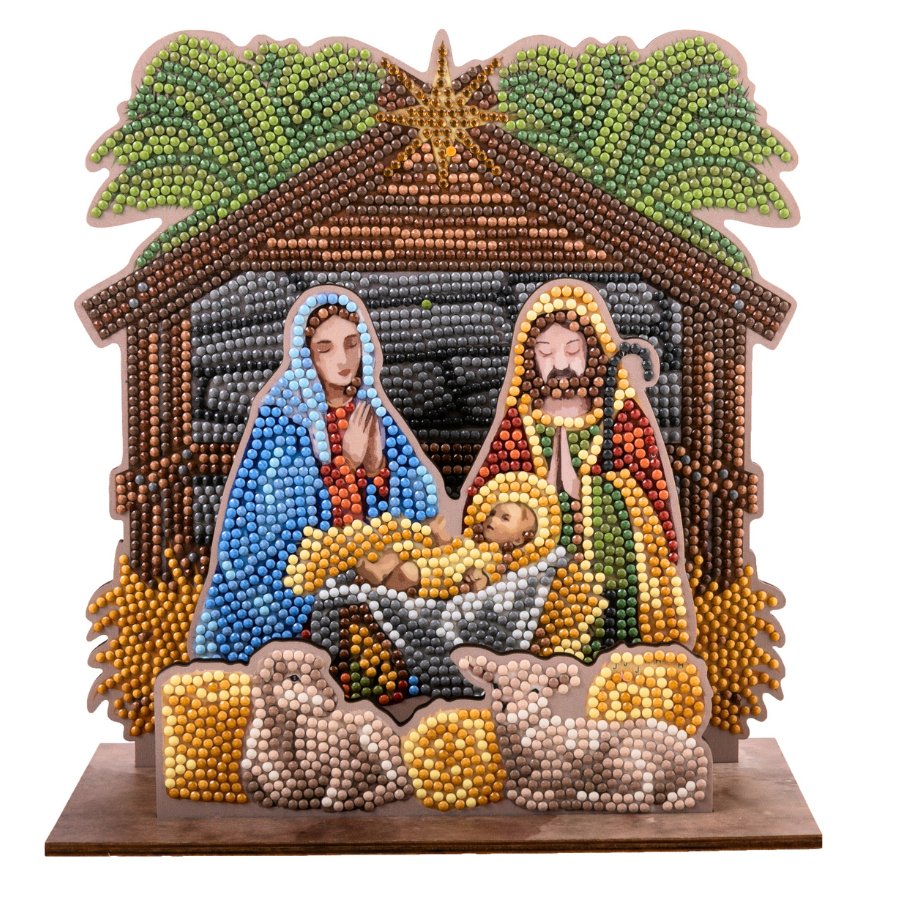 Nativity 3D Crystal Art Scene complete