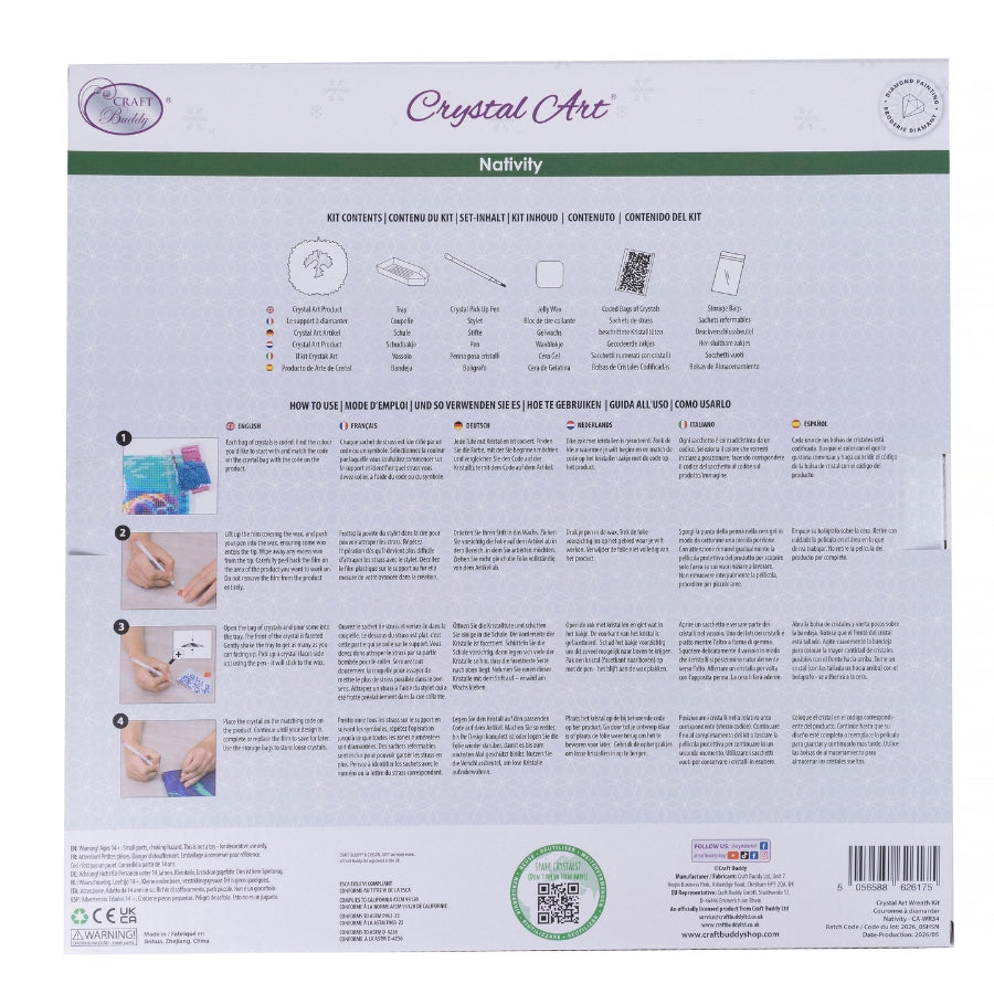 Nativity Crystal Art Decoration Kit