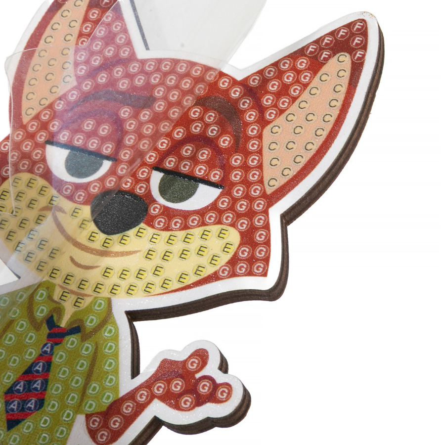 Nick Wilde Crystal Art Buddies Zootopia Series 6 template
