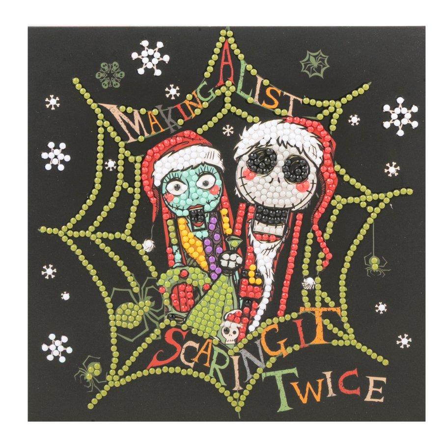 Nightmare Nutcrackers Crystal Art Card 18x18 design