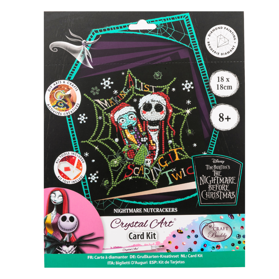 Nightmare Nutcrackers Crystal Art Card 18x18 pack