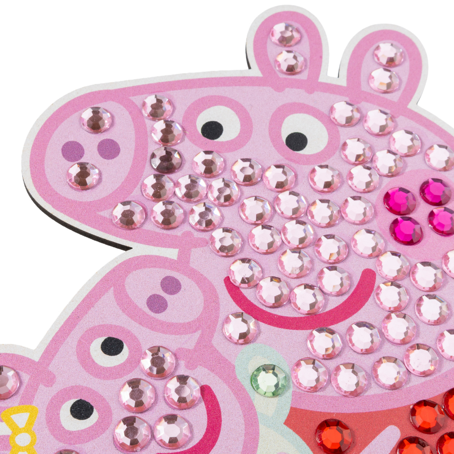 Peppa & Evie Crystal Art Junior Buddies XL Peppa Pig