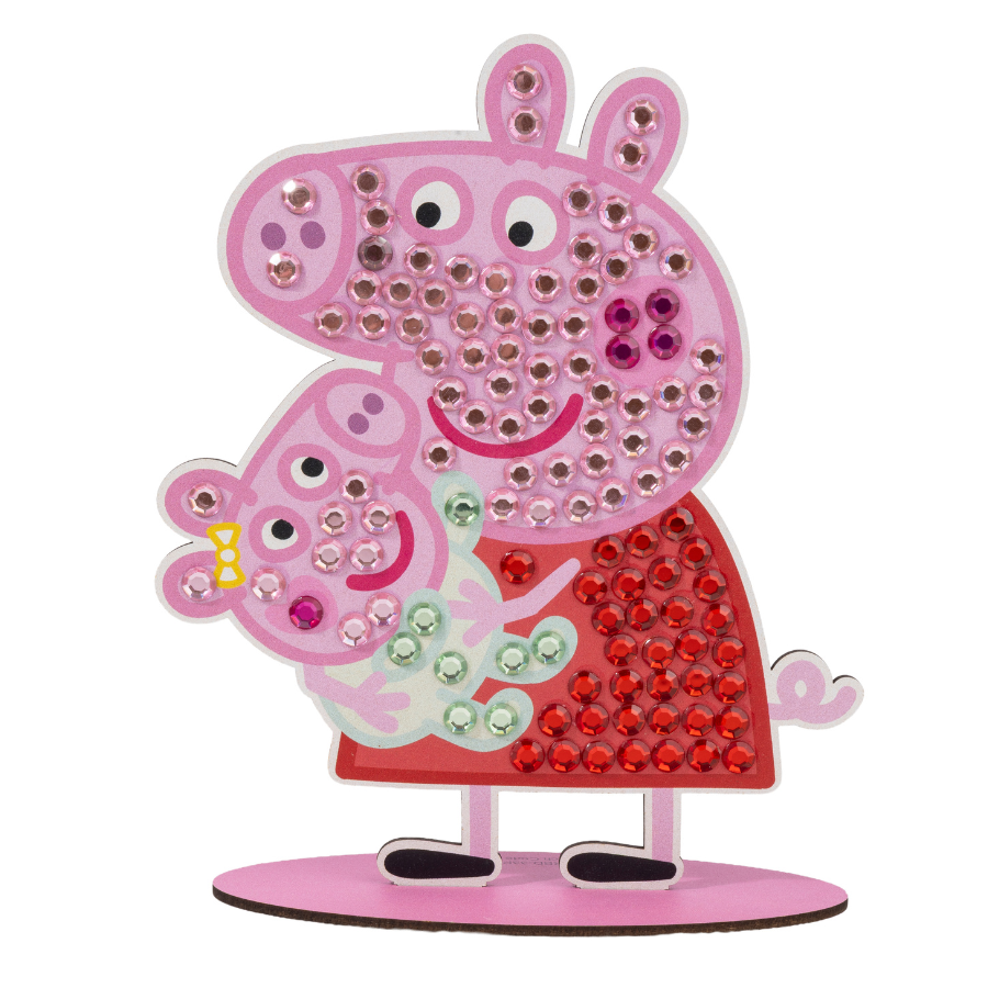 Peppa & Evie Crystal Art Junior Buddies XL Peppa Pig