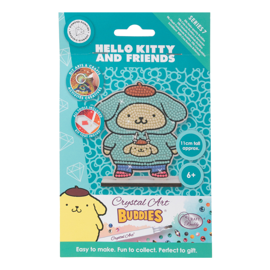 Pompompurin Crystal Art Buddies Hello Kitty Series 7