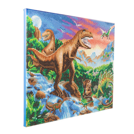 Prehistoric World Crystal Art Canvas Kit 40cmx50cm 1