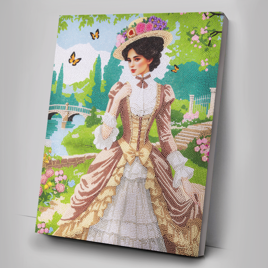 Pretty Promenade Crystal Art Canvas Kit 40x50cm