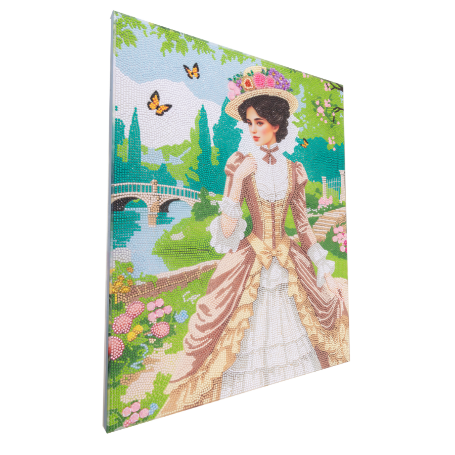 Pretty Promenade Crystal Art Canvas Kit 40x50cm