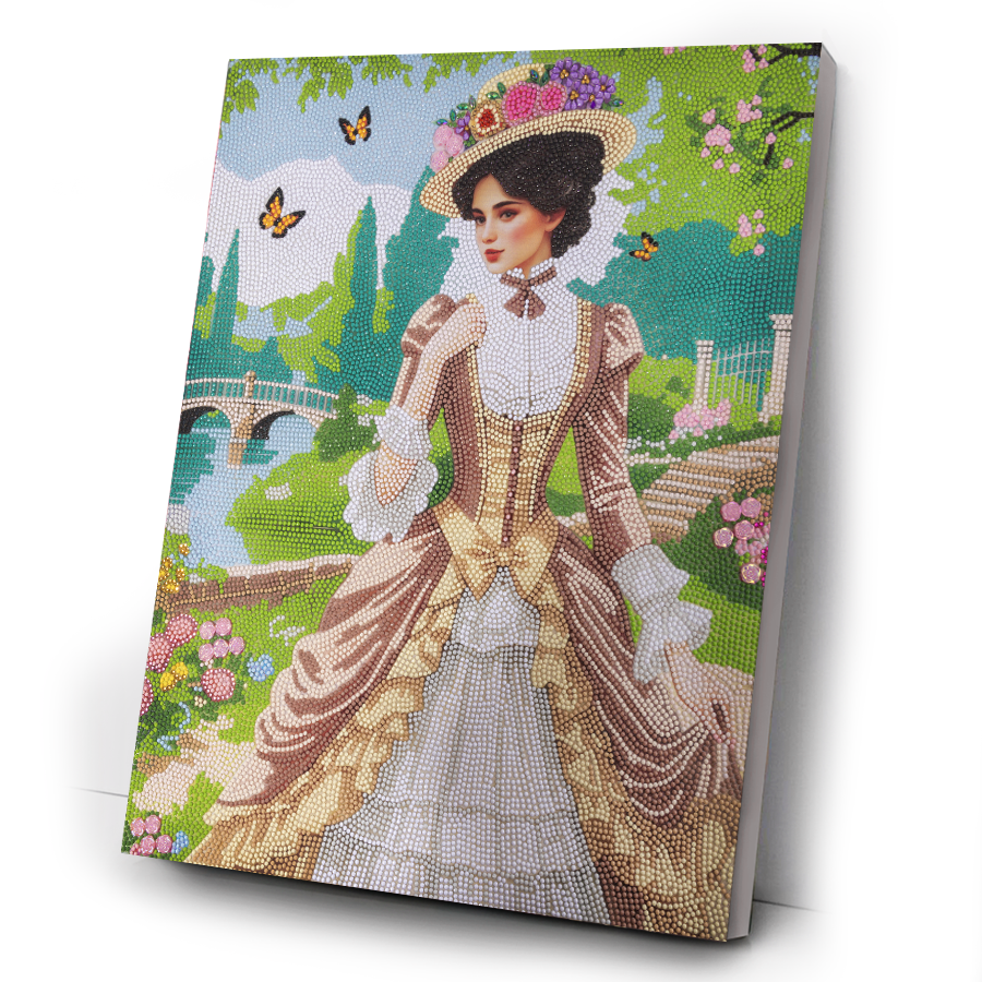 Pretty Promenade Crystal Art Canvas Kit 40x50cm