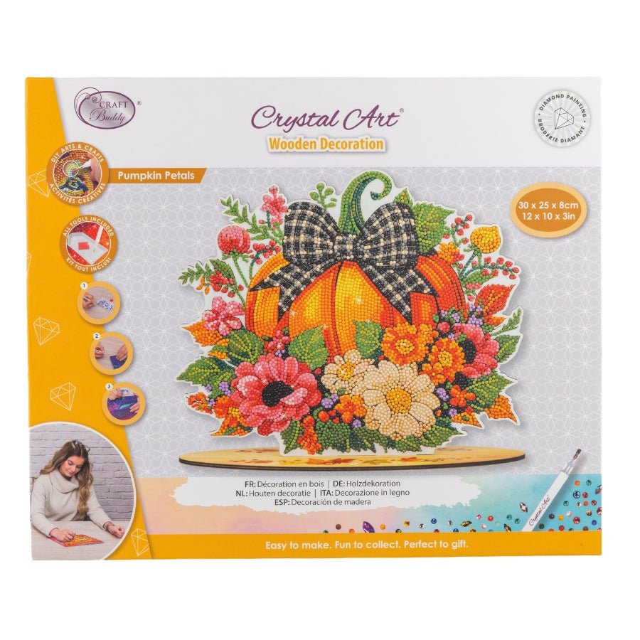 Pumpkin Petals Crystal Art Decoration Kit