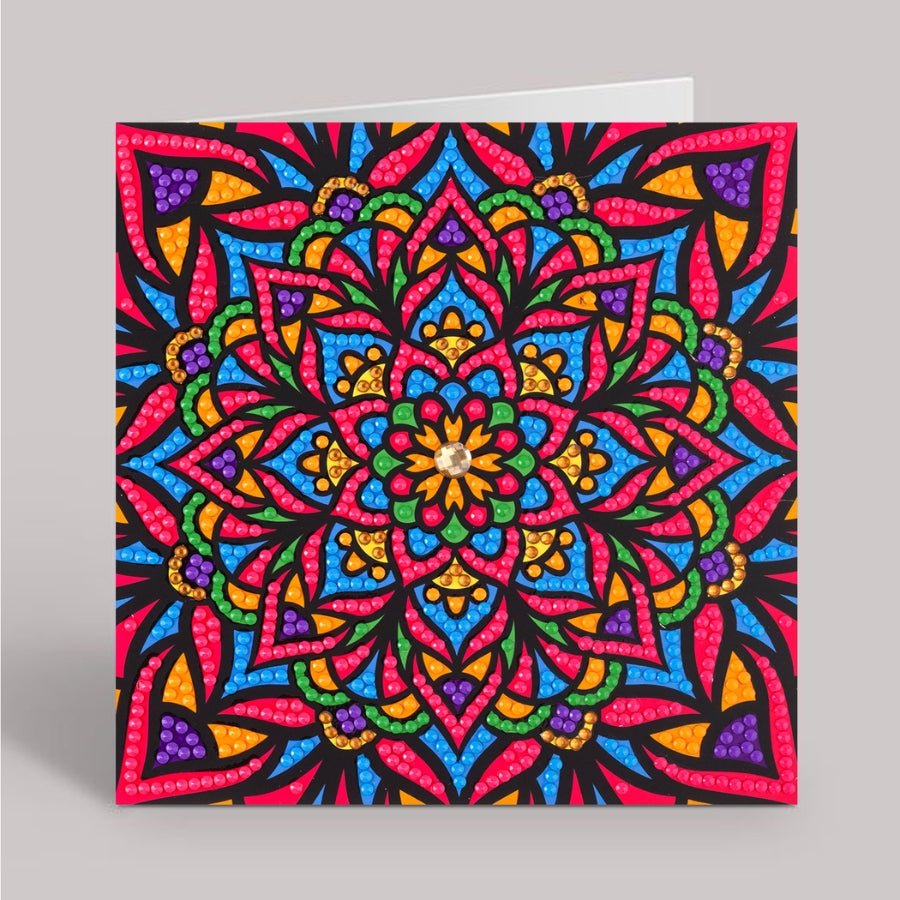 Radiant Mandala Crystal Art Card Kit 15x15cm