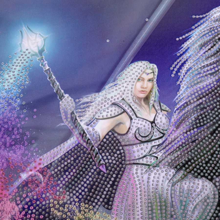 Rainbow Magic Crystal Art Scroll Kit 40x50 4