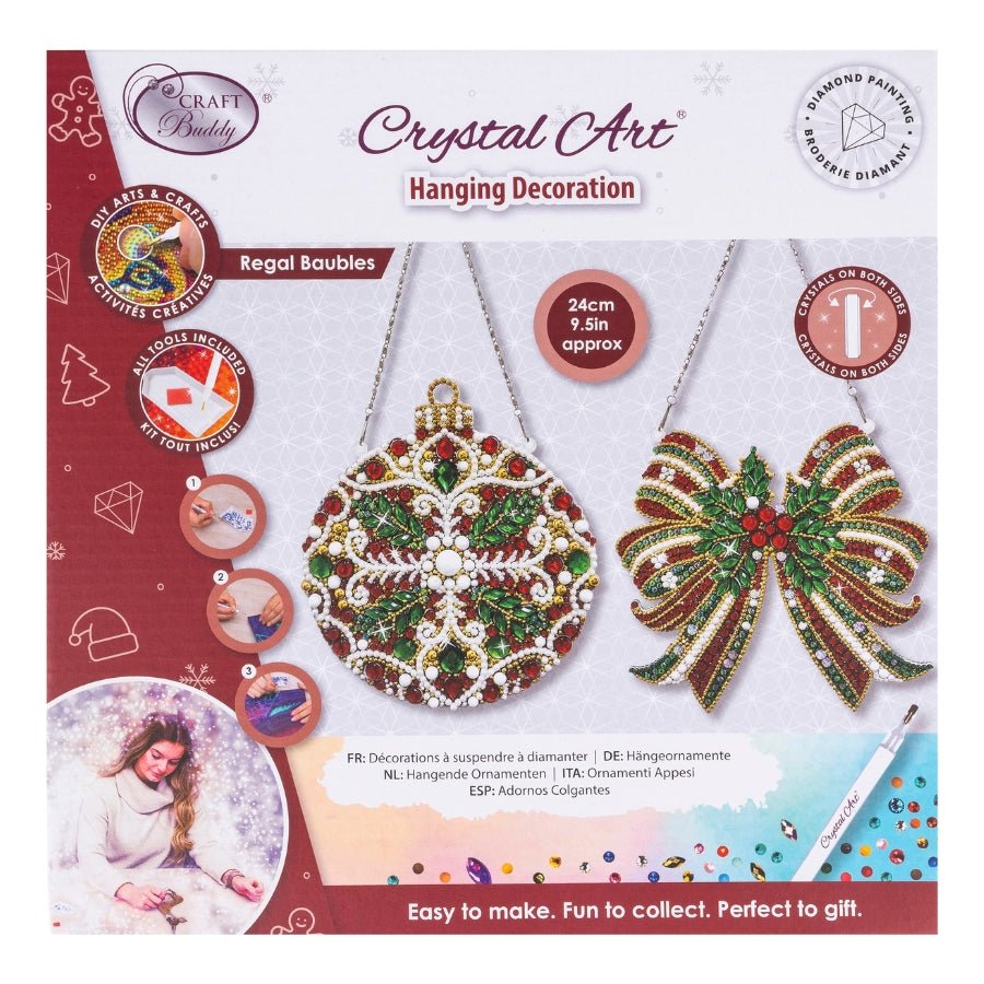 Regal Baubles Art Hanging Decoration Kit Set of 2