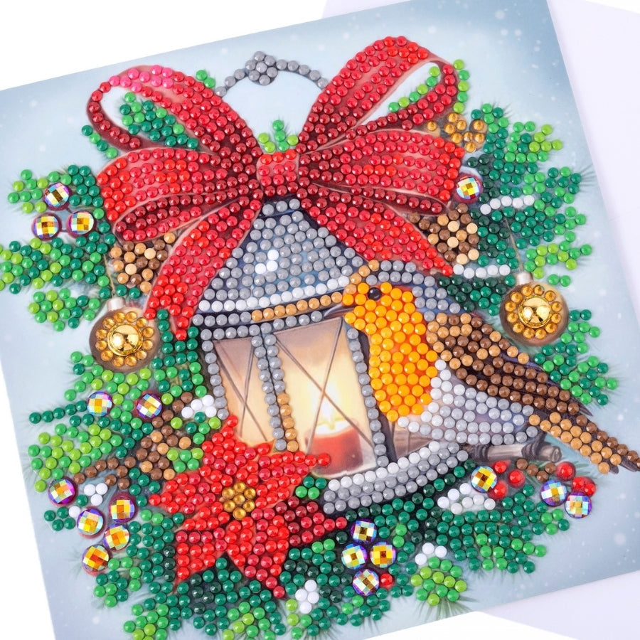 Robin Surprise Crystal Art Card Kit 15x15cm