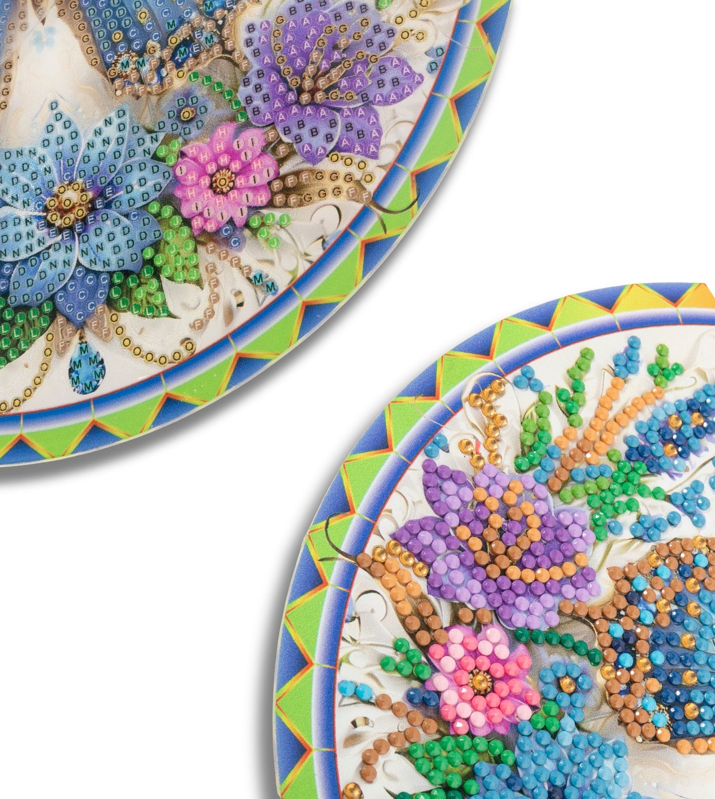 Sapphire flutter diamond art hanging decoration close-up