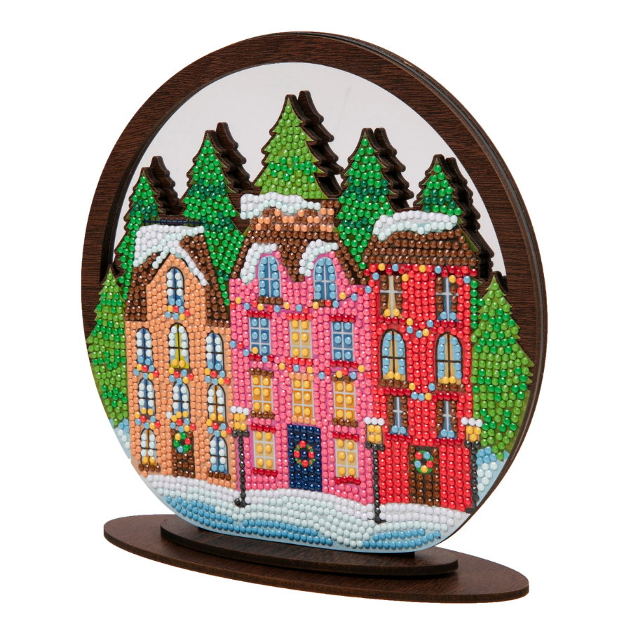 Snow Globe Crystal Art Wooden Decoration 8