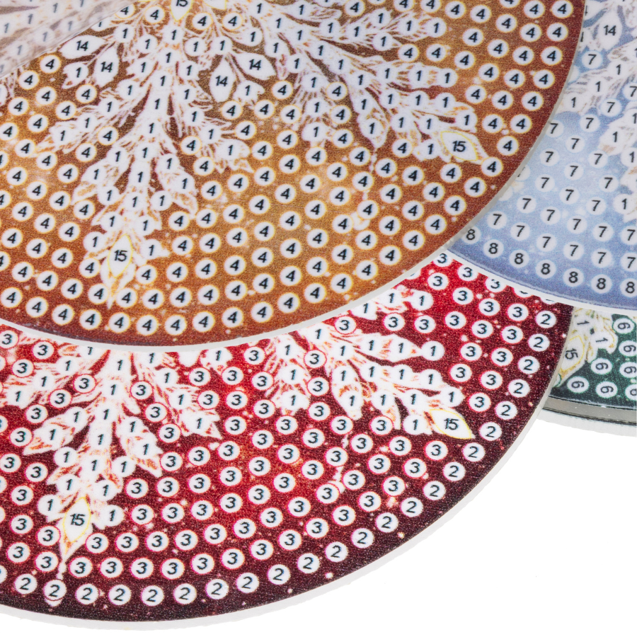 Snowflakes Christmas Crystal Art Coasters Kit