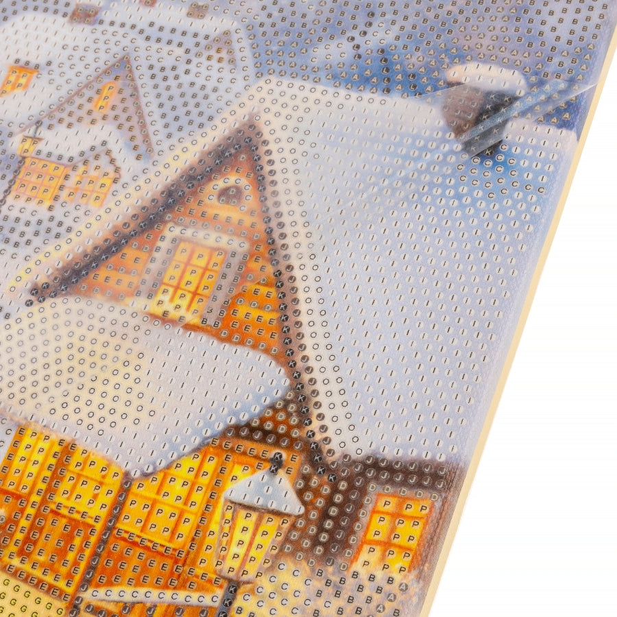 Snowy Lane Crystal Art Canvas Kit 40x50cm