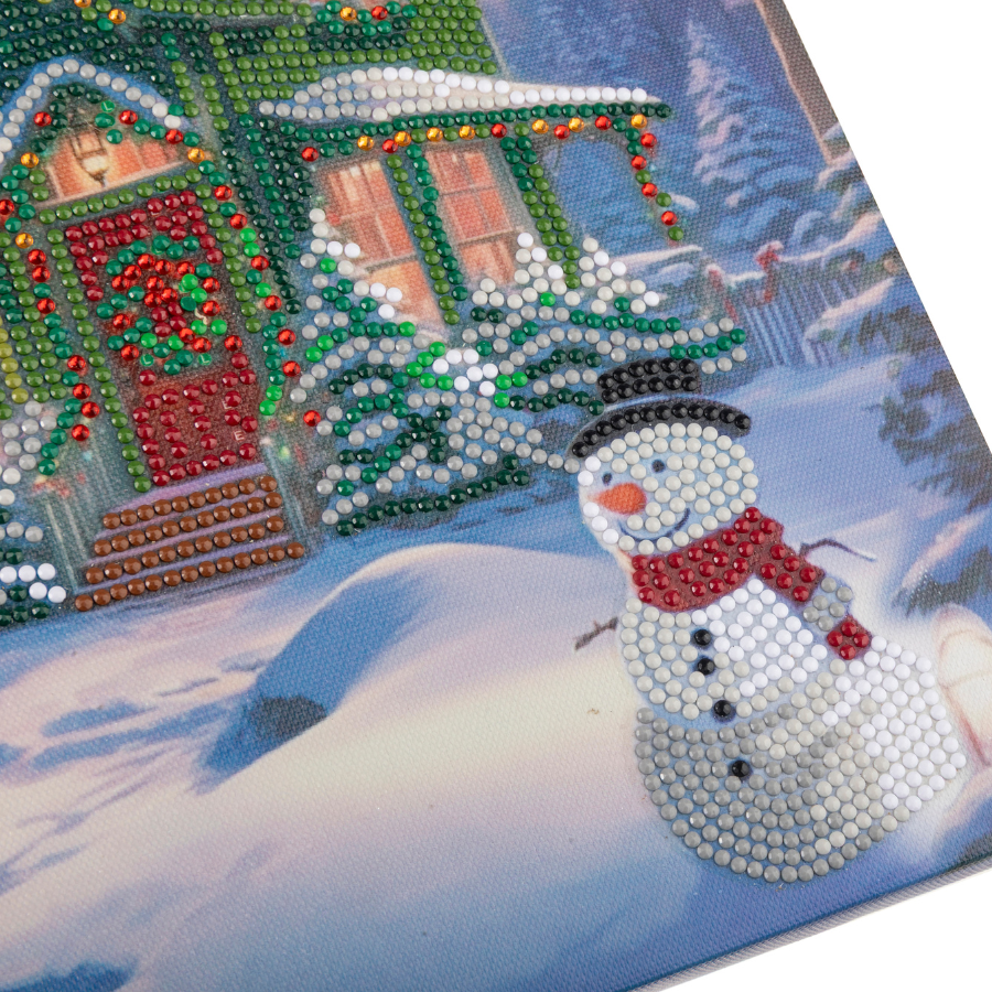 Snowy Paradise Crystal Art Canvas Kit 30x30 4