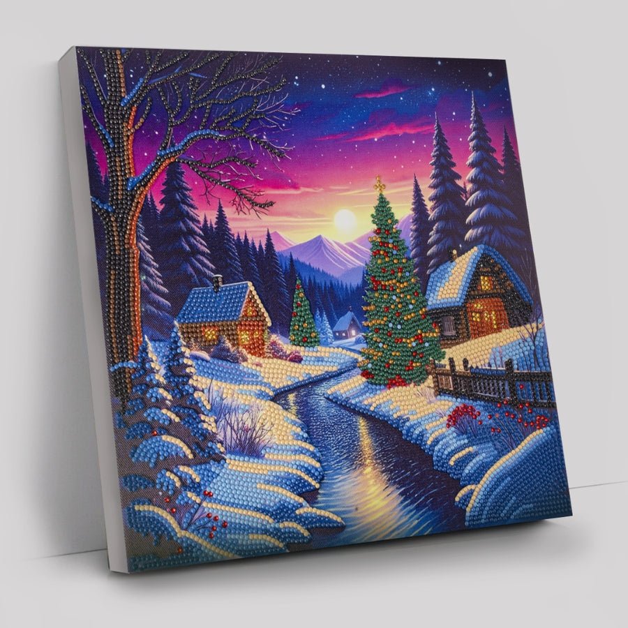 Winter Solstice Crystal Art Canvas Kit 30x30cm