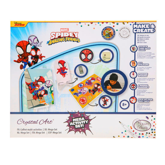 Spiderman Crystal Art Mega Activity Set Disney 14