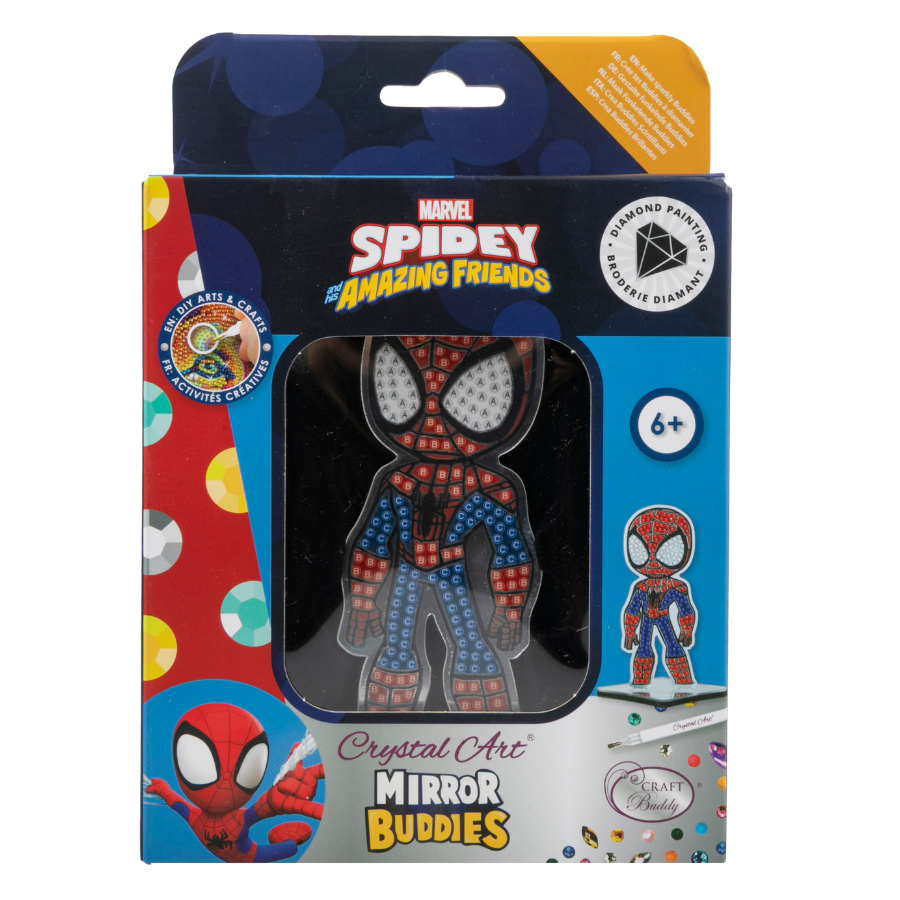 Spiderman Crystal Art Mirror Buddies Kit MARVEL 8