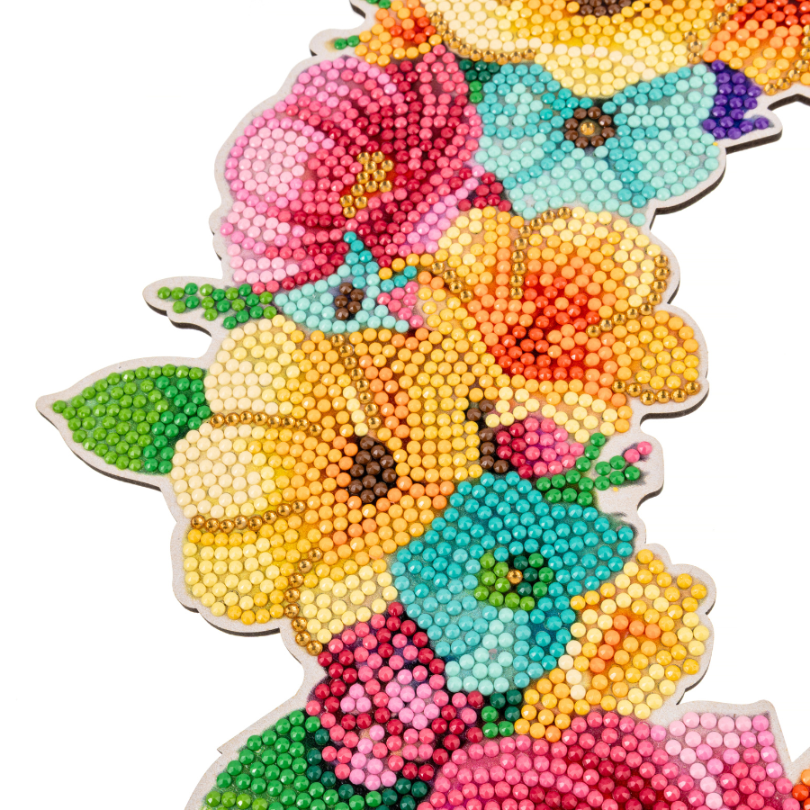 Spring Bright Crystal Art Wreath Kit