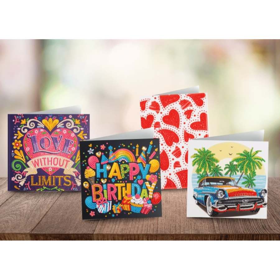 Spring Crystal Art Card Making Kit x 24 Cards