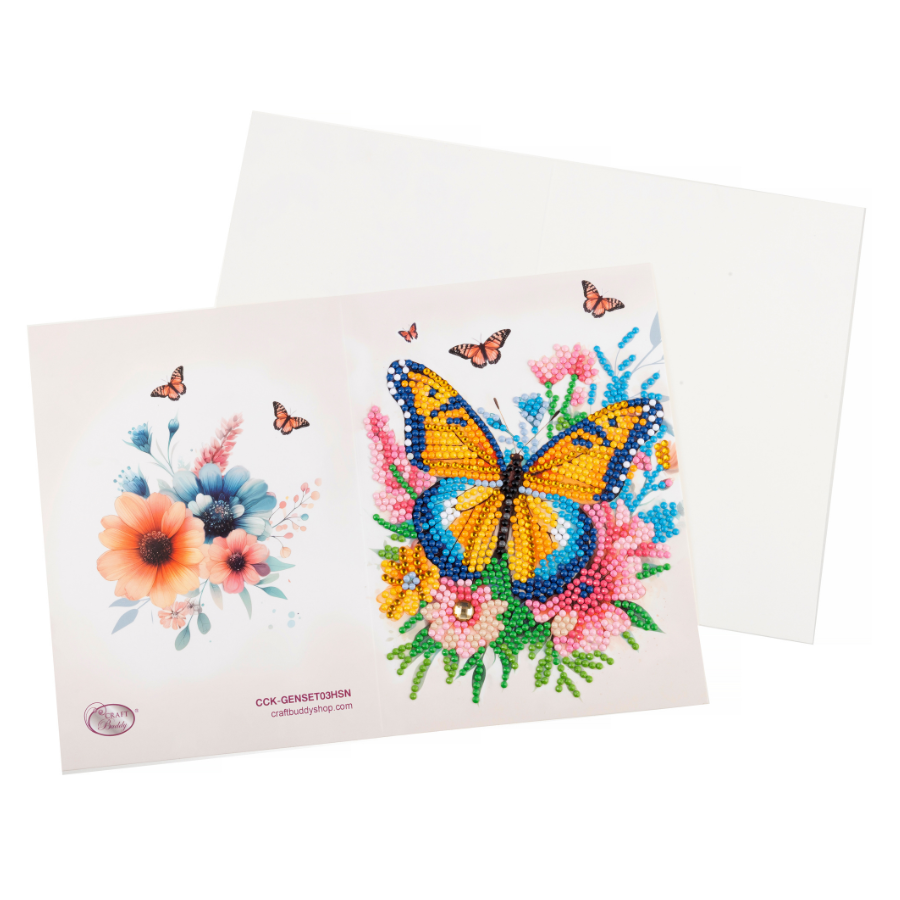 Spring Crystal Art Card Making Kit x 24 Cards