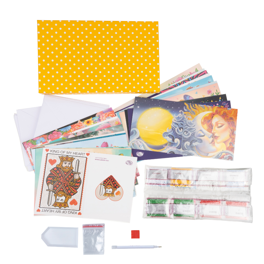 Spring Crystal Art Card Making Kit x 24 Cards