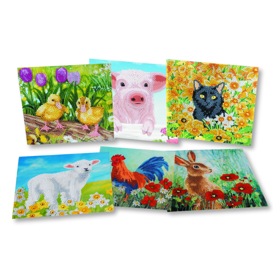 CCK-SS2022SET: Spring Summer 2022 18x18cm Crystal Art Card Set of 6