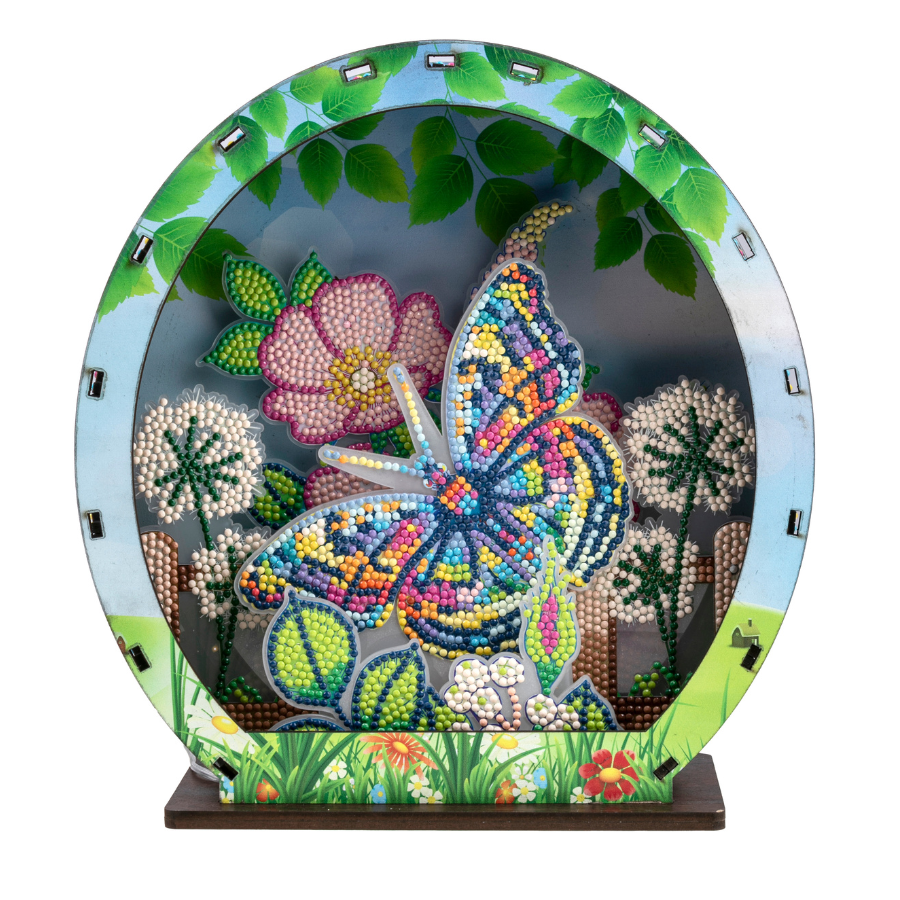 "Spring" Crystal Art LED 3D Scene Kit Front Light Off