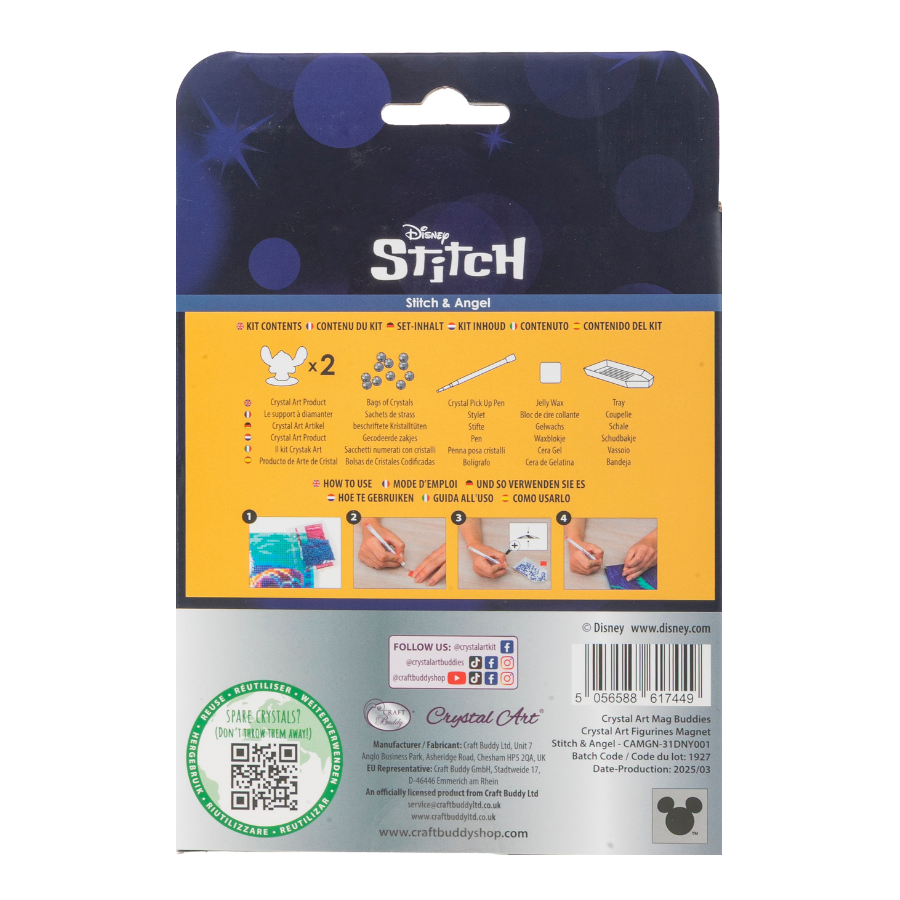 Stitch Angel Crystal Art Mag Buddies Disney 1