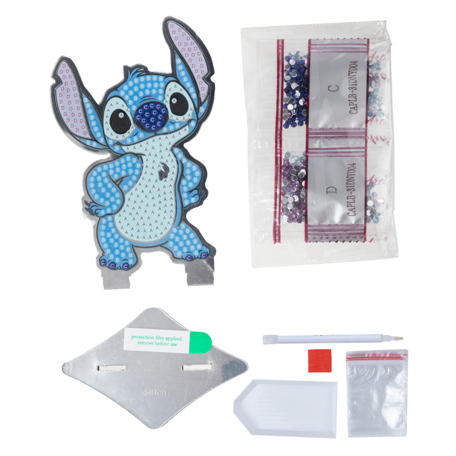 Stitch Crystal Art Mirror Buddies Kit Disney 4