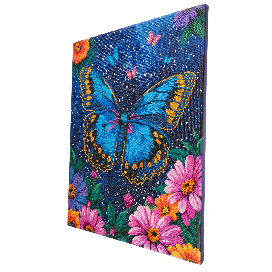 Summer Butterfly Crystal Art Canvas Kit 40x50cm