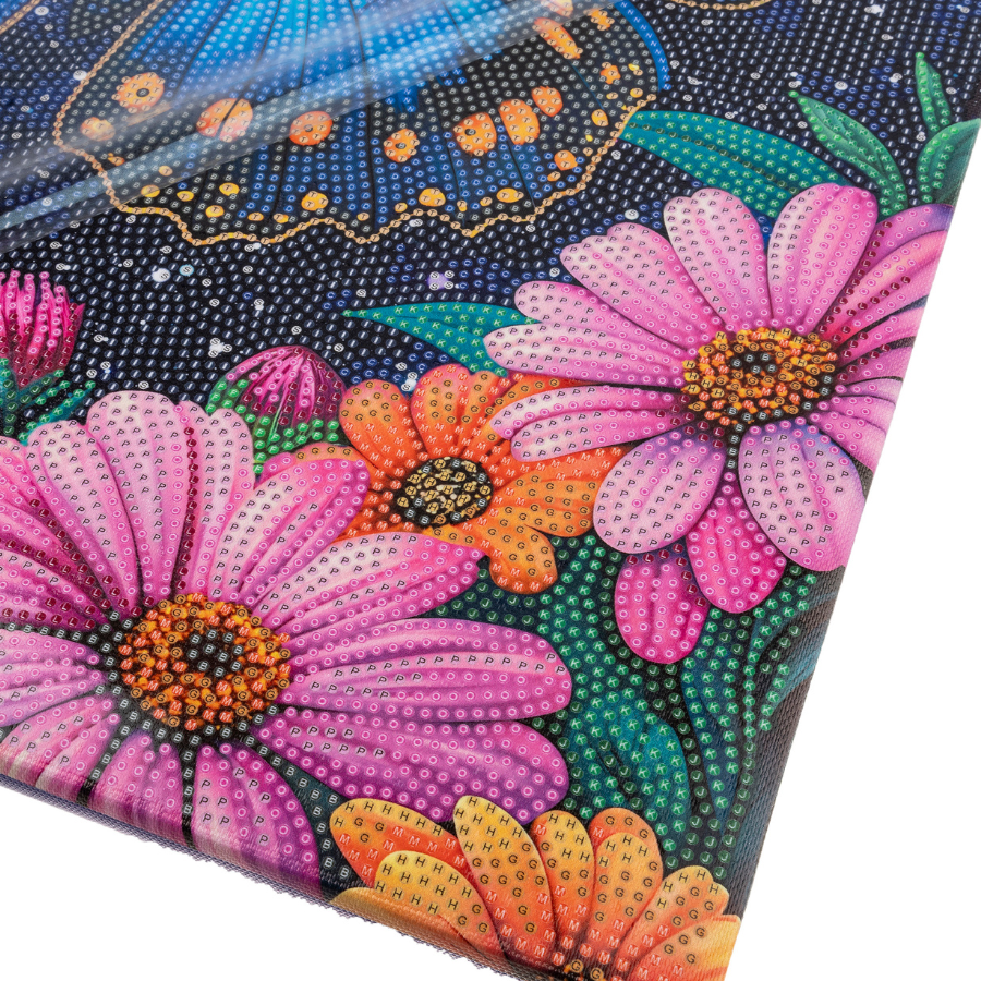 Summer Butterfly Crystal Art Canvas Kit 40x50cm