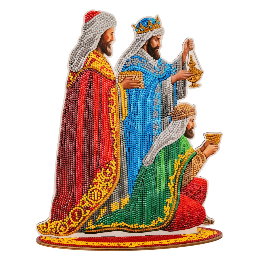 Three Wise Men Crystal Art Wooden Decoration Kit