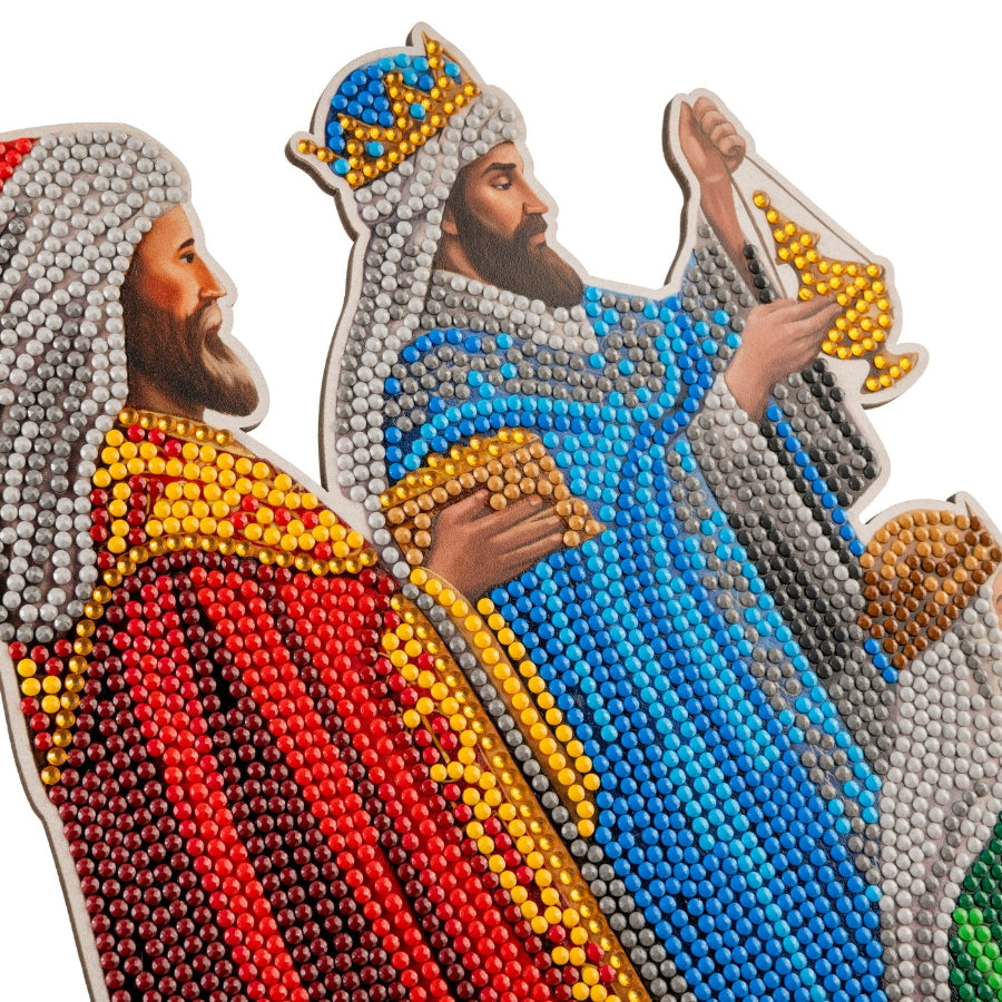 Three Wise Men Crystal Art Wooden Decoration Kit