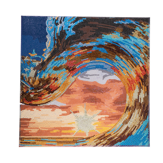 “Tidal Wave” Crystal Art Canvas 30x30cm Front