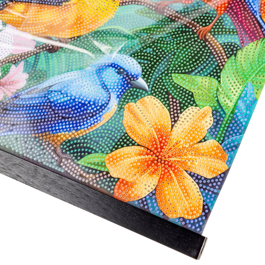 Tropical Songbirds Crystal Art Scroll Kit 40x50cm