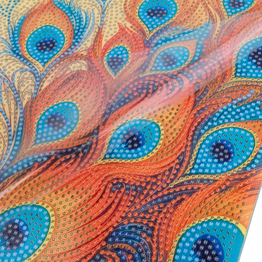 Radiant Peacock Crystal Art Canvas Kit 40x50cm