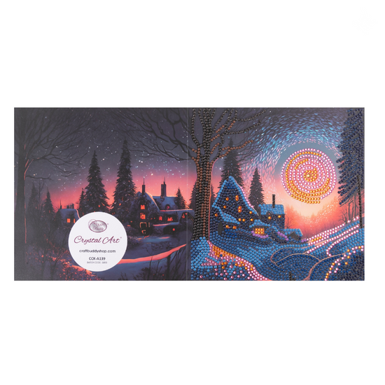 Twilight Glow Crystal Art Card 18x18cm 5