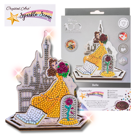 "Belle" Crystal Art Disney 100 Sparkle Scene