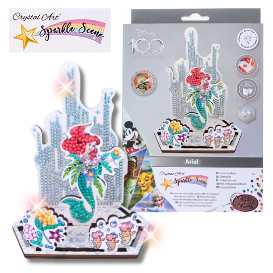 "Ariel" Crystal Art Disney 100 Sparkle Scene