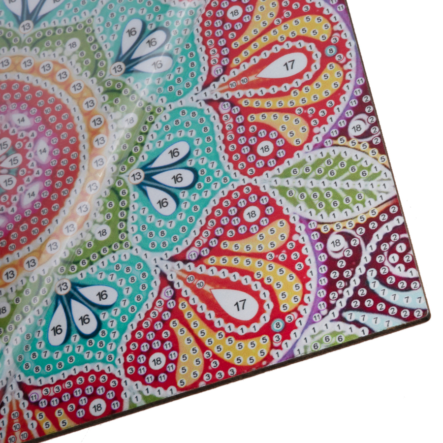 Vibrant Mandala Crystal Art Jewellery Box 3