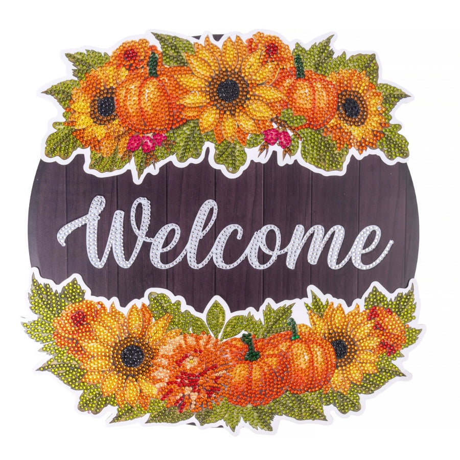Welcome Wreath Art Hanging Decoration Kit