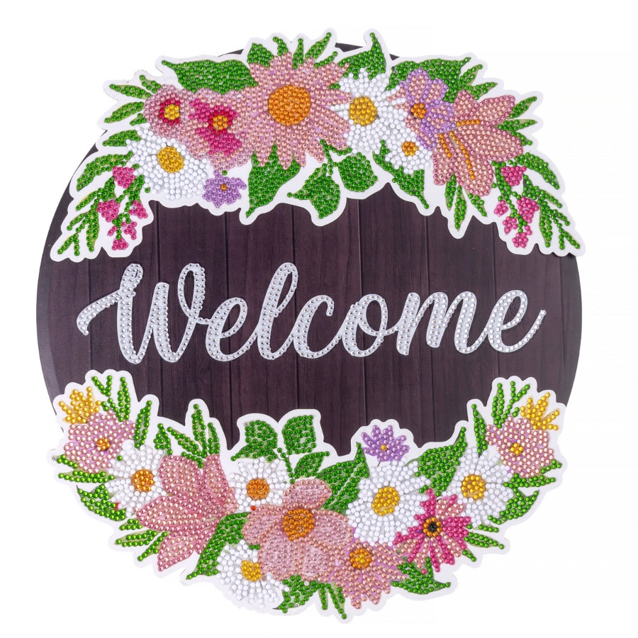 Welcome Wreath Art Hanging Decoration Kit