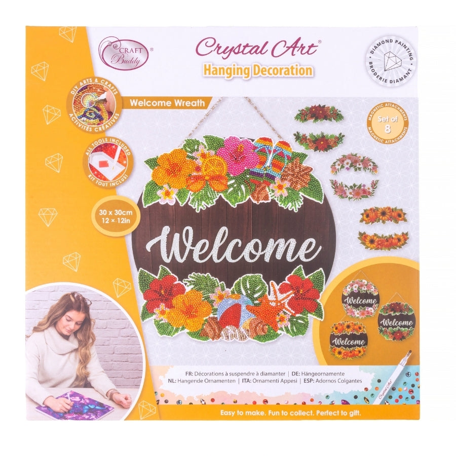 Welcome Wreath Art Hanging Decoration Kit