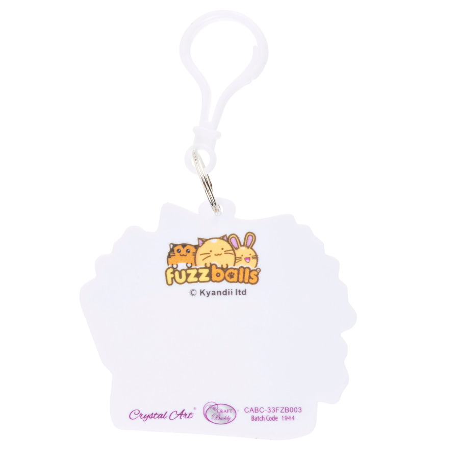 Will Work 4 Treats Crystal Art Bag Charm Kit Fuzzballs